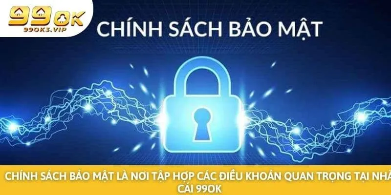 Chính sách bảo mật là nơi tập hợp các điều khoản quan trọng tại nhà cái 99ok